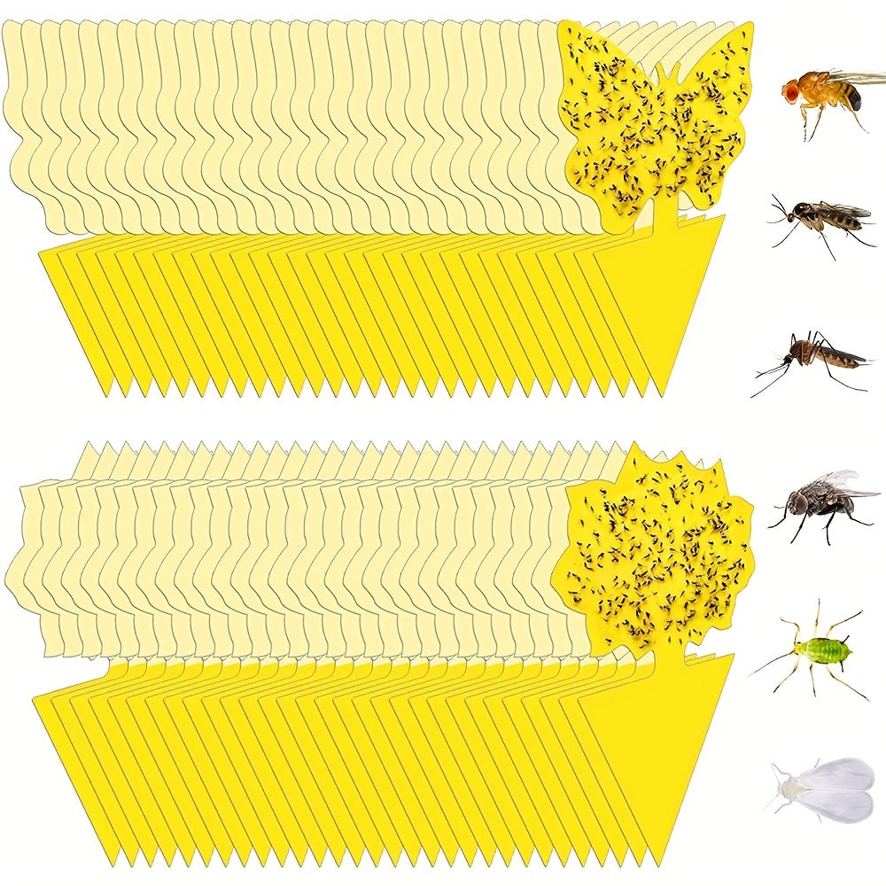 12pcs Sticky Traps for Fungus Gnat Fruit Fly - Indoor/Outdoor Pest Control