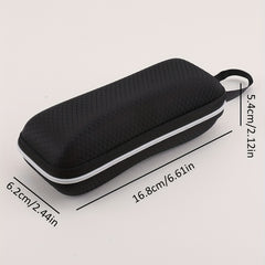 Plaid Pattern Glasses Case Zipper Sunglasses Storage Box