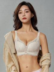 Lace Push Up Bra, Comfy & Breathable Women's Lingerie