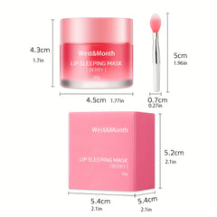 Hydrating Lip Mask with Lip Brush for Soft Lips