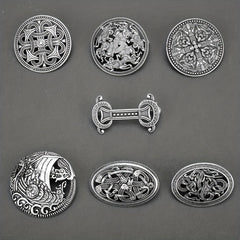 Medieval Pattern Brooch Retro Viking Brooch Badge Clothing Bags