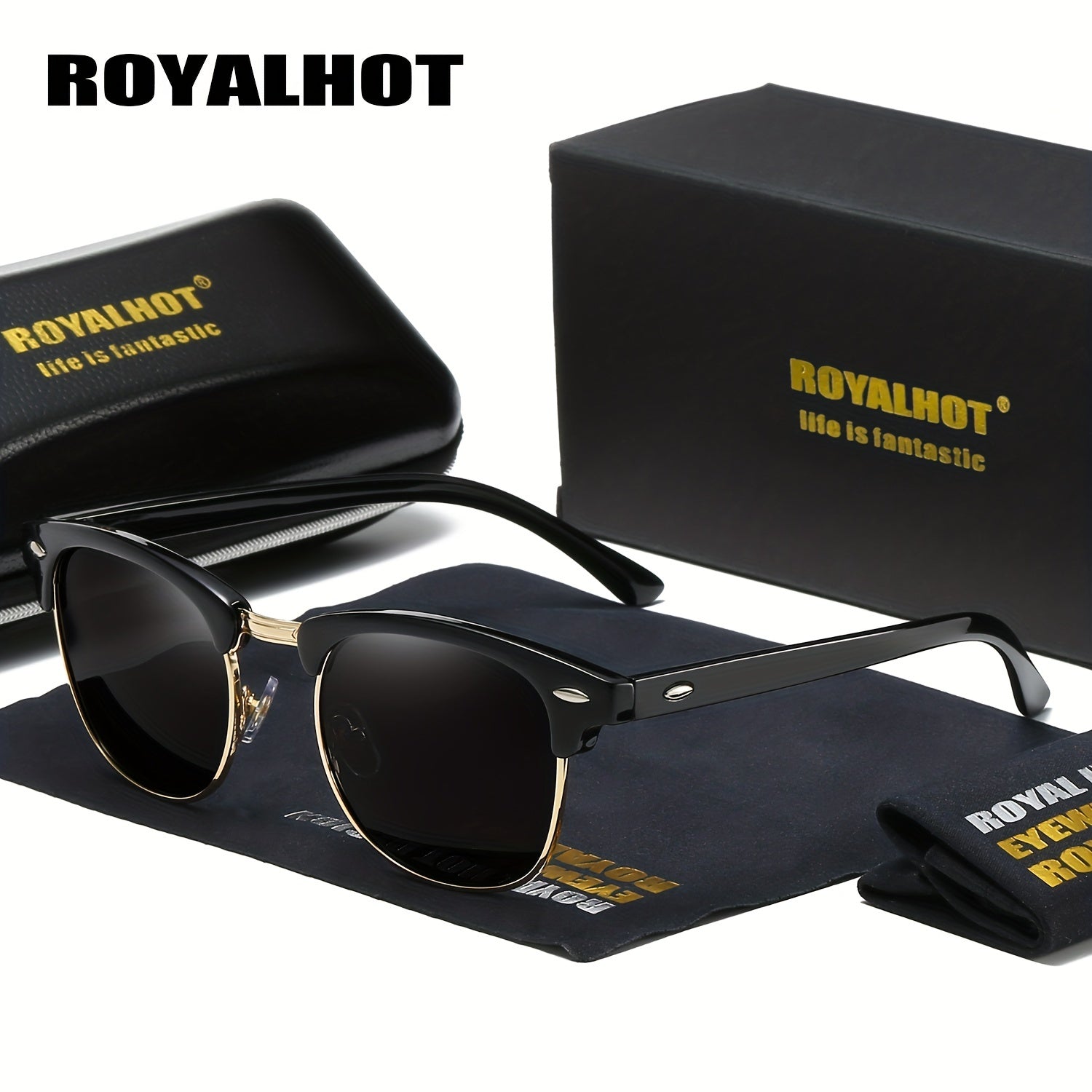 RoyalHot Square Polarized Sunglasses