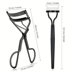 Eyelash Curler with Steel Comb and 6 Replacement Pads