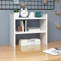 1pc Desktop Storage Rack Bedroom Student Desk Bookshelf Office Organizer