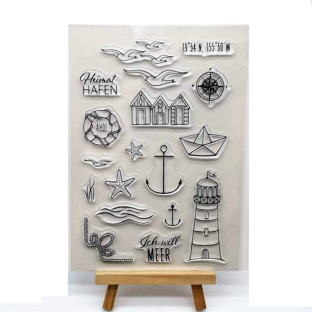Transparent Stamp DIY Hand Account Summer Navigation