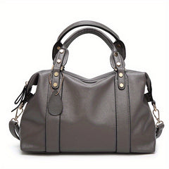 Soft Leather Tote Bag Large Capacity Shoulder Crossbody Bag