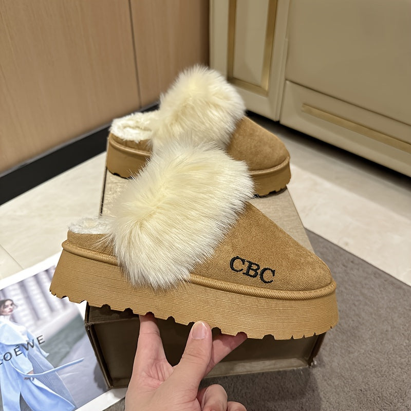 Women's Plush Lined Snow Boots for Fall & Winter