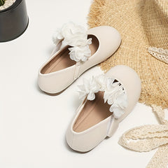 Girls Solid Flat Shoes Lightweight Dress Shoes for Party Spring