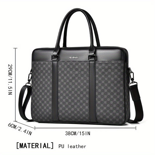 Men's Solid Business Style Document Bag Lightweight Handbag