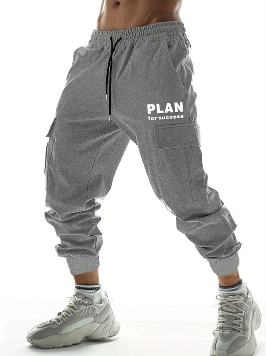 Men s Cargo Pants Drawstring Joggers