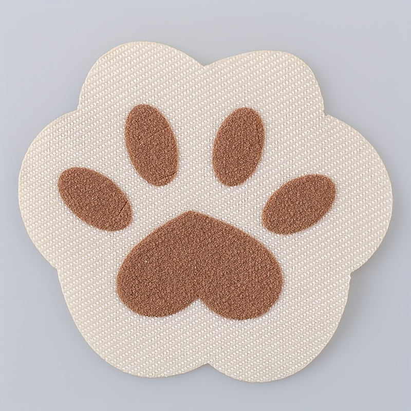 6pcs Dog Paw Print Iron On Patches Embroidered Applique DIY Crafts