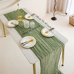 Boho Cheesecloth Table Runner for Wedding Bridal Baby Shower Ho
