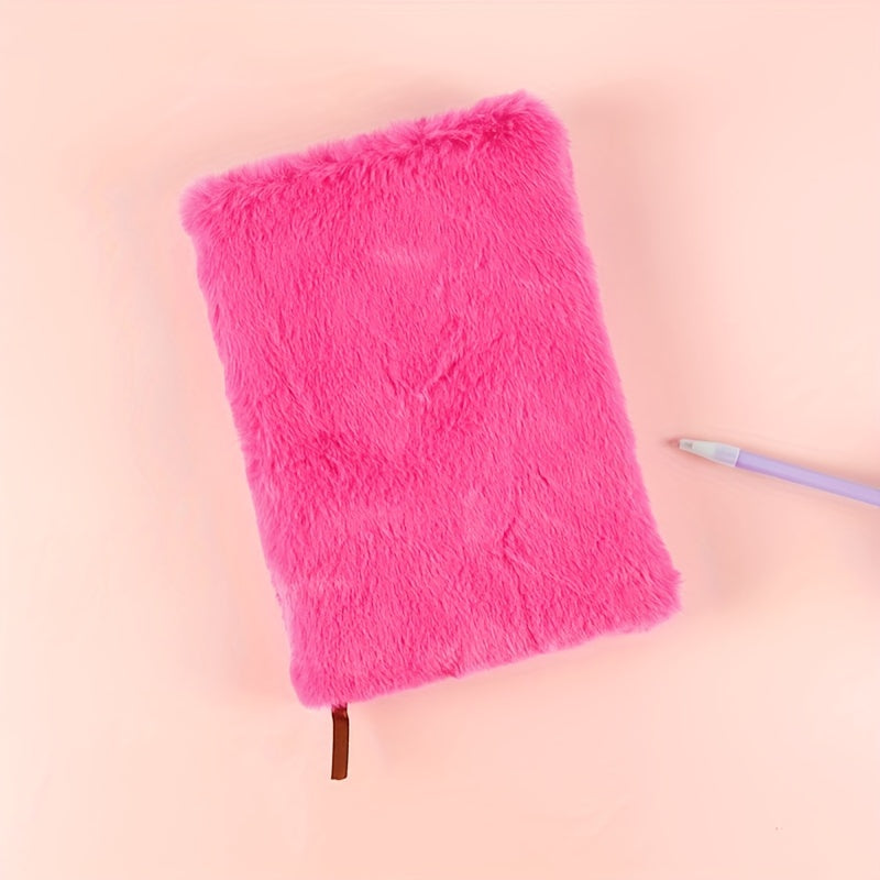 Plain Colour Plush Book Colourful Journal Creative Book Diary Notepad
