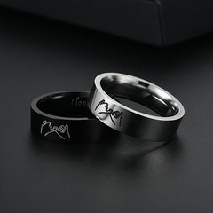 I Love You Promise Rings Hand In Hand Couples Rings Set