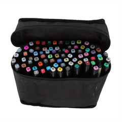 80 Marker Set Twin Tip Alcohol Sketch Marker for Artists & Beginners