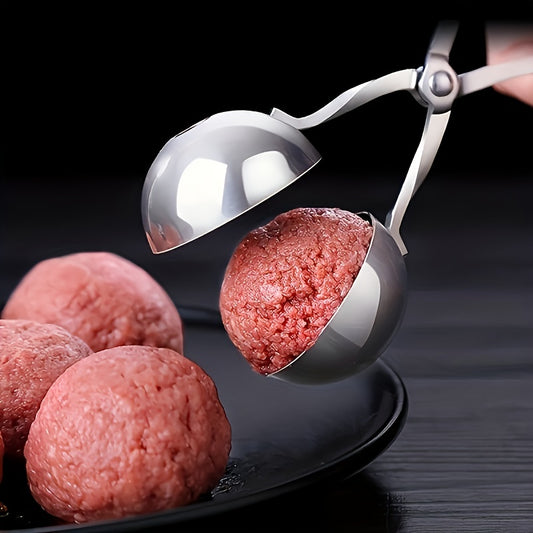 Stainless Steel Non Stick Meatball Maker Tongs Cake Ice Cookie Dough Spoon