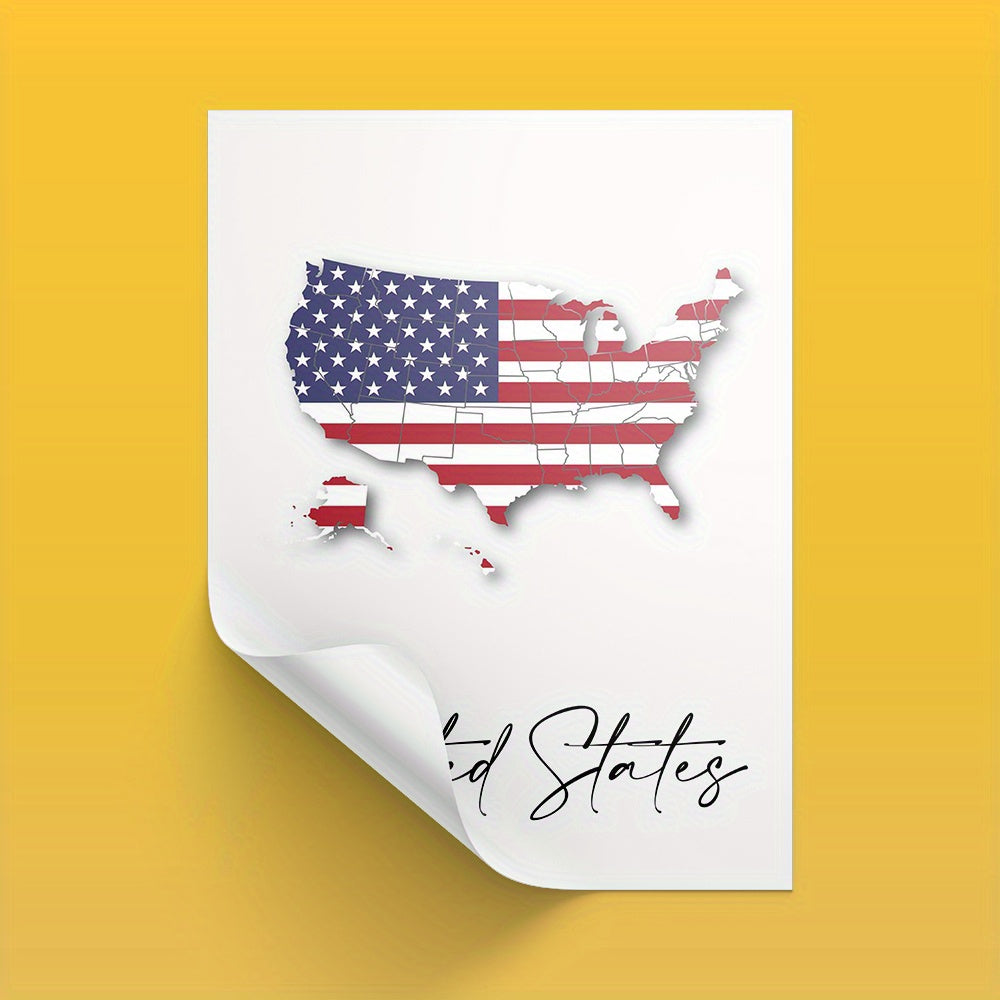 World Map & Flag Stickers Set - Kids Room Wall Decor