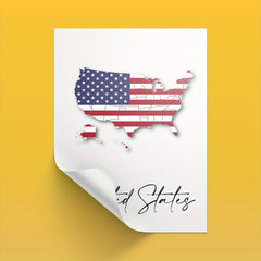 World Map & Flag Stickers Set - Kids Room Wall Decor