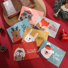 6pcs Christmas Cards Set with Envelopes & Stickers