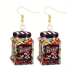 Funny Biscuit Dangle Earrings Acrylic Jewelry