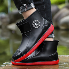 Waterproof High Top Rain Boots Anti slip Ankle Boots