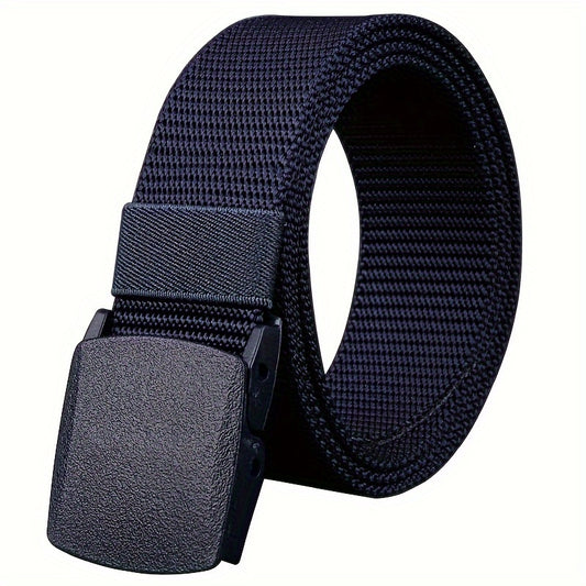Nylon Canvas Belt with Plastic Buckle for Men and Women