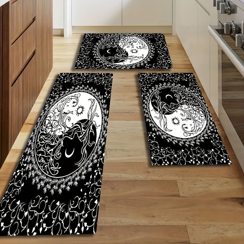 Soft Proof Kitchen Rug Anti Slip Absorbent Anti Fatigue Quick Dry