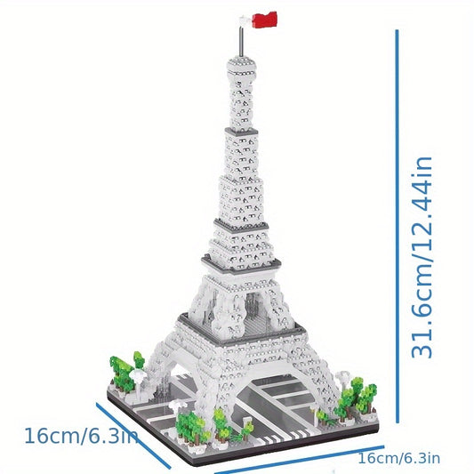 Eiffel Tower Building Blocks Set Educational Toy ABS Material Mixed Colors