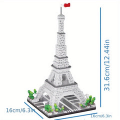Eiffel Tower Building Blocks Set Educational Toy ABS Material Mixed Colors