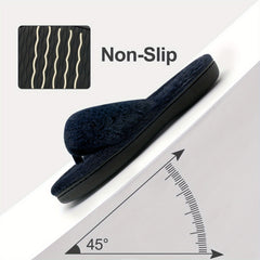 Women's Memory Foam Slippers Soft Plush Indoor Bedroom Shoes