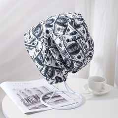 Men's Dollar Print Turban Hat Stacking Cap