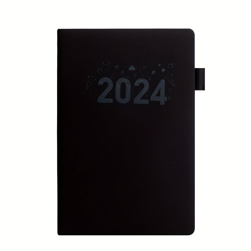 A4 Notebook 360 Pages Soft Faux Leather Horizontal Line Record Book