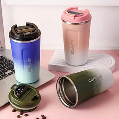 500ml Leakproof Stainless Steel Water Bottle Gradient Insulated Cup