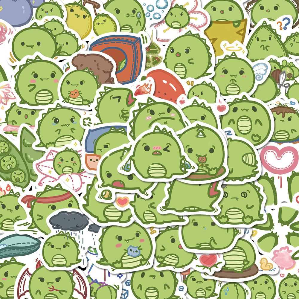 50pcs Cute Little Dinosaur Stickers for Kids