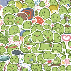 50pcs Cute Little Dinosaur Stickers for Kids