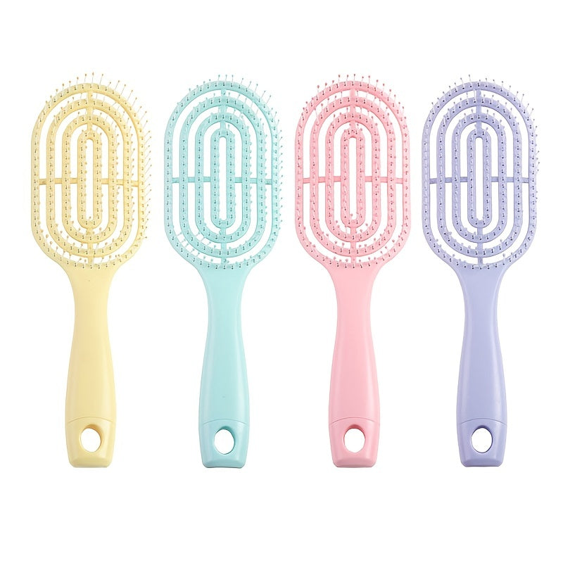 Detangling Hair Brush Smooths Curly/Straight Hair Wet/Dry Use All Hair Types