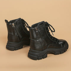 Women's Lace-Up Non-Slip Motorcycle Boots