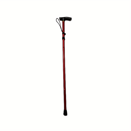 Telescopic Aluminum Mountaineering Cane for Elderly, Camping & Hiking