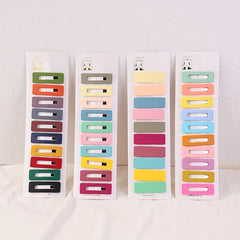 10pcs Square Hair Clip Summer Side Clips for Baby Girls