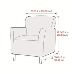 Soft Velvet Armchair Slipcover Non-slip Furniture Protector Home Decor
