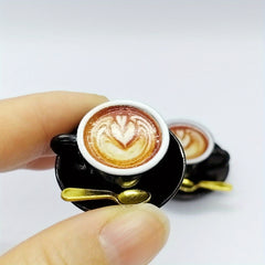 6pcs Coffee Cup Set for Dollhouse Decor Mini Cafe Display