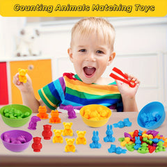 Animal Counting Toy Matching Game Learning Set Gift