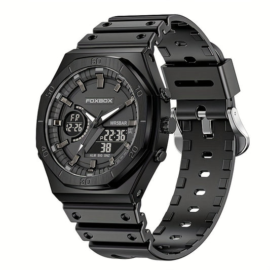 Women's Chronograph Dual Display Waterproof Sports Watch