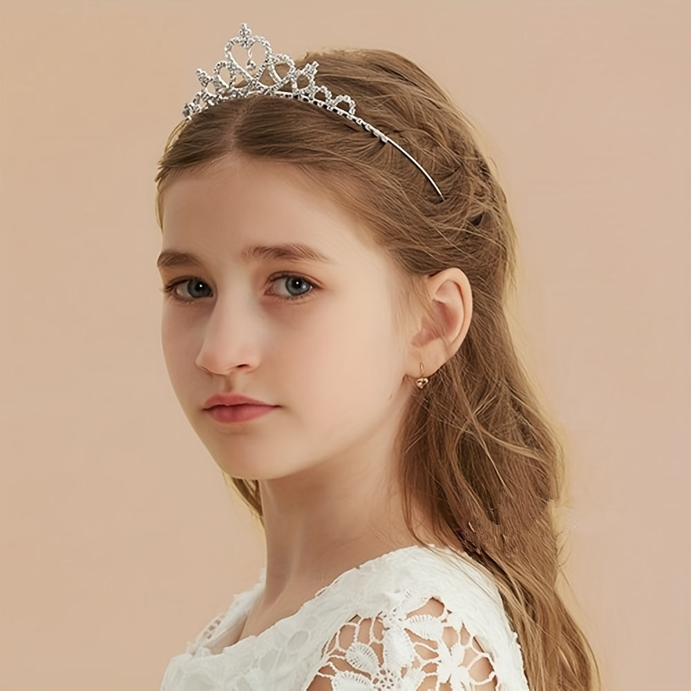 Kids Crystal Rhinestone Crown Hair Band