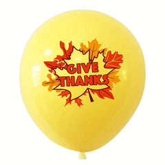 6pcs Thanksgiving Balloon Decoration Turkey Pumpkin Maple Leaf Latex Balloon