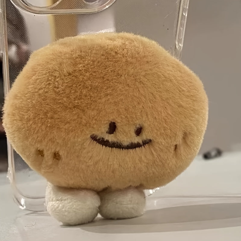 2pcs Potato Plush Pendants Soft Squishy Squeeze with Expressive Eyes & Cheeks