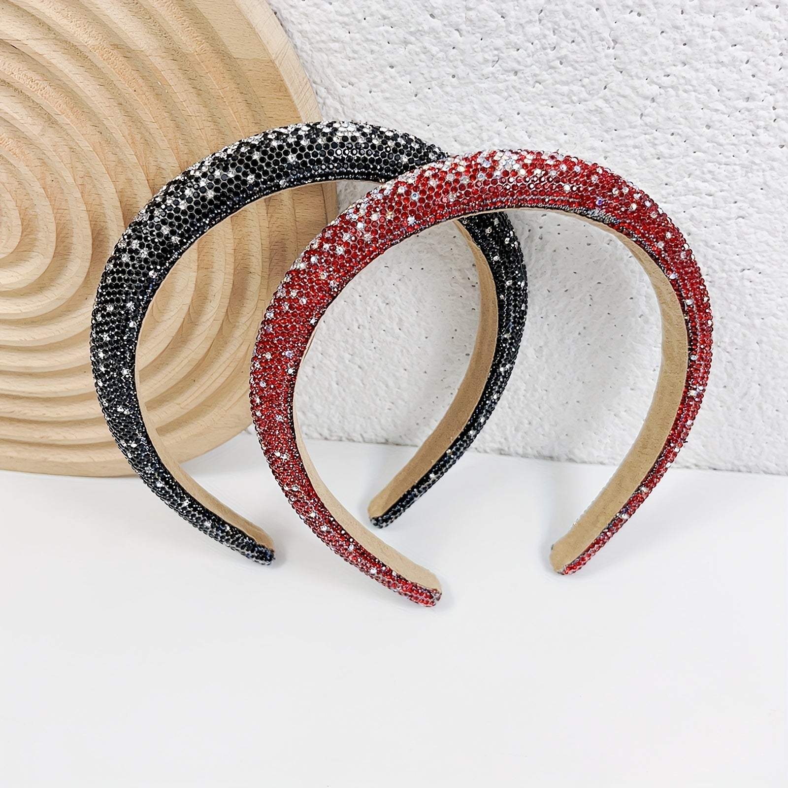 Glitter Headband Rhinestone Hair Band Wide Head Hoop Women Girls Accessories