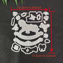 Christmas Metal Cutting Dies And Stamp for Scrapbooking Paper Craft