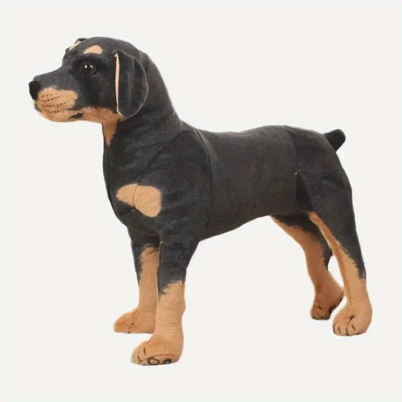 Realistic Rottweiler Plush Toy for Kids Collectible Gift