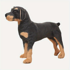 Realistic Rottweiler Plush Toy for Kids Collectible Gift